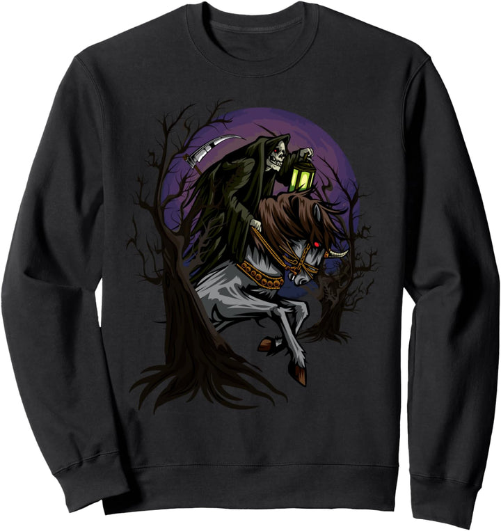 Angel of Death Sensenmann Gruselig Halloween Horror Okkult Sweatshirt