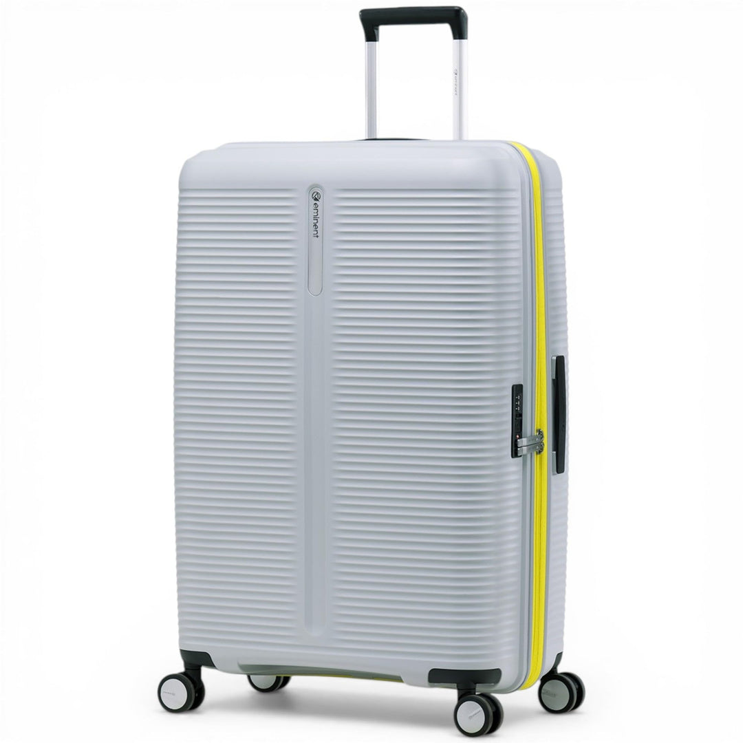 Eminent Finno Koffer Gross 77x51x30 cm, Erweiterbar, Hartschalenkoffer, 4 Rollen, Leicht, TSA Schlos
