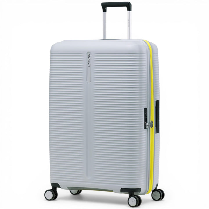 Eminent Finno Koffer Gross 77x51x30 cm, Erweiterbar, Hartschalenkoffer, 4 Rollen, Leicht, TSA Schlos