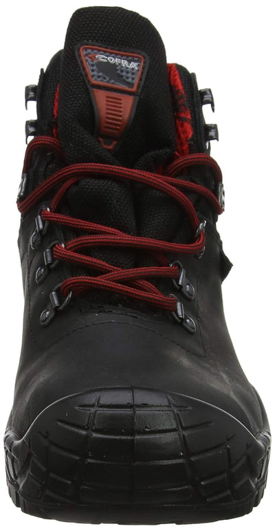 Cofra 22070-001.W41 SUMMIT UK S3 WR SRC Sicherheitsstiefel, Schwarz/Rot, Grösse 41