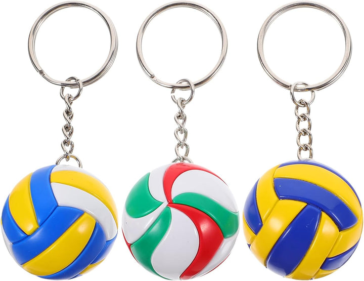 CLISPEED 15 Pcs Volleyball Schlüsselanhänger Übung Zubehör Rucksack Zubehör Volleyball Schlüsselanhä