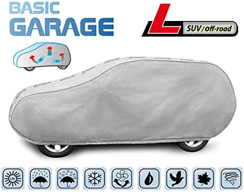 Basic Autoplane L SUV Vollgarage Ganzgarage - Auto Abdeckplane Sonnenschutz kompatibel mit Opel Mokk