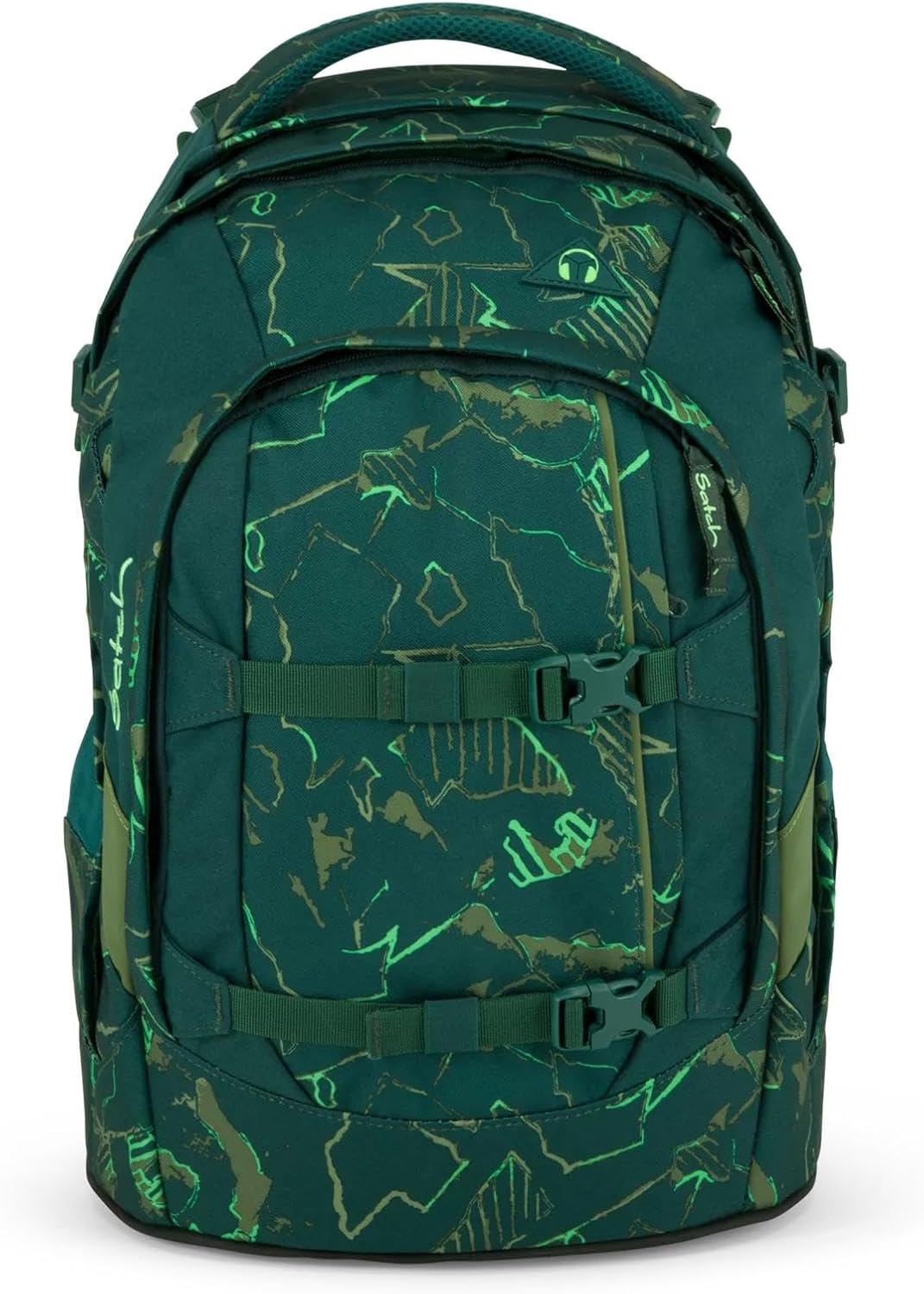 Satch Pack ab 5. Klasse ergonomisch 30L Stauraum standfest Organisationstalent 45 cm Green Compass,