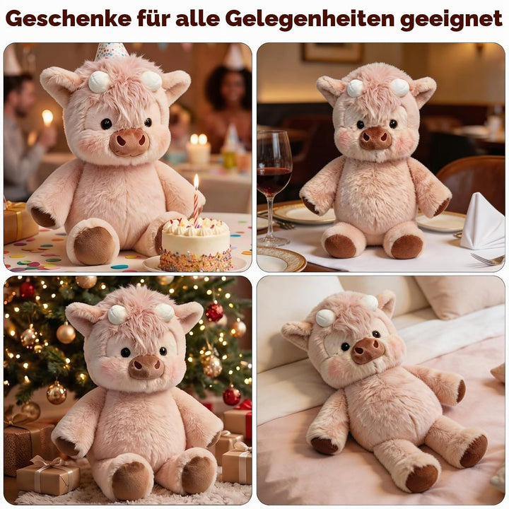 Running Cow Plush 45cm, Laufendes Kuscheltier, Interaktive Plüschtier Einer Laufenden Kuh, Kuh Kusch