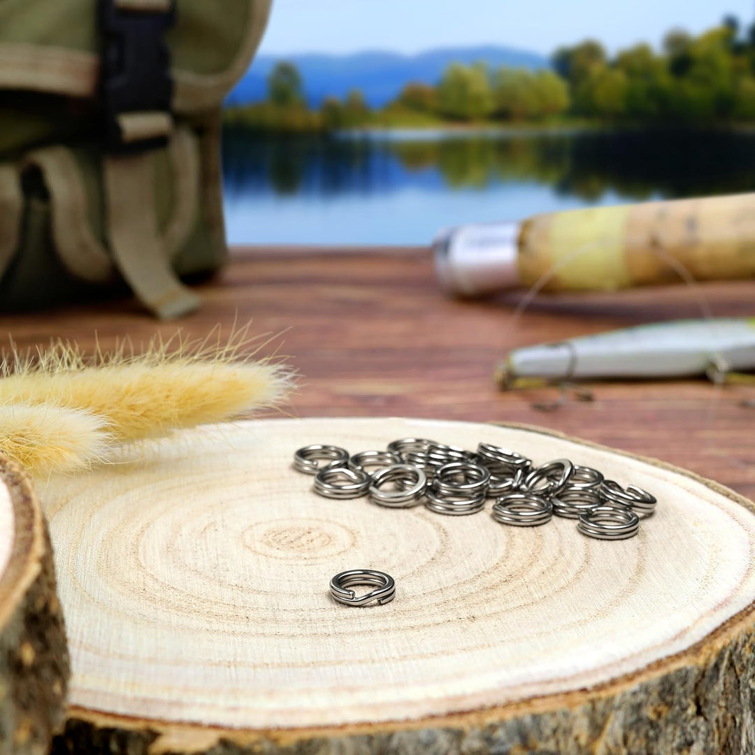 NEU AMZfishing® 40x Power Sprengringe in 12 Grössen | Sprengringe Edelstahl | Sprengringe Set | Spre