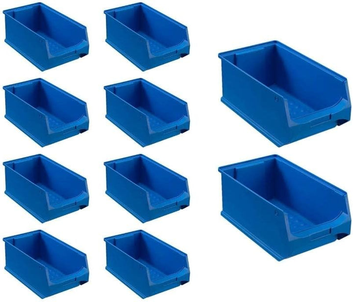Blaue Sichtlagerbox 4.0 | HxBxT 15x20x35cm | 7,2 Liter | Sichtlagerbehälter, Sichtlagerkasten, Sicht