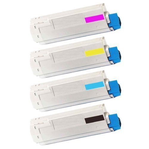 4X Oki Rebuilt Toner Set für Oki C 5650 C 5650N C 5650DN C 5750 C 5750N C 5750DN Farben: CMYB Set