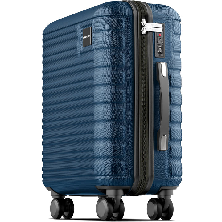 Travely Premium Handgepäck Koffer 55x35x25cm - passend für Air France, KLM und co. I 36L Handgepäck