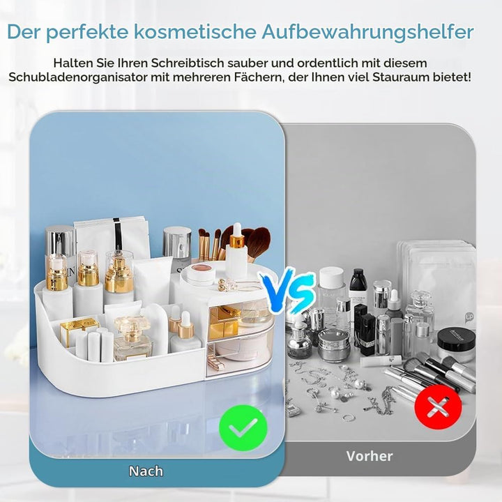 Make Up Organizer Kosmetik Aufbewahrungsbox mit Schubladen Schminktisch Organizer Schminkbox Beauty