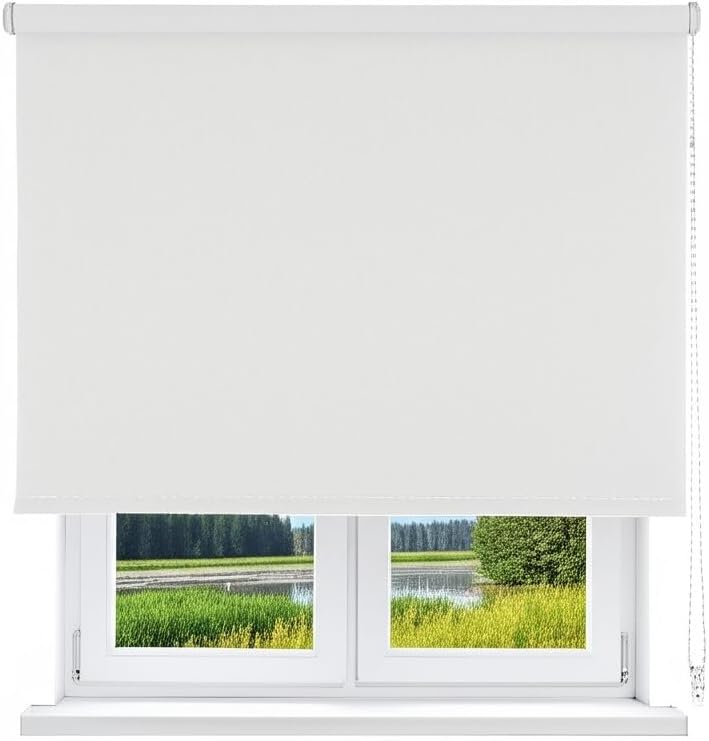 VIEWTEX Thermo-Verdunkelungsrollo, weiss, 75 x 190 cm, blockiert Licht, 5 Jahre Garantie 75_x_190_cm