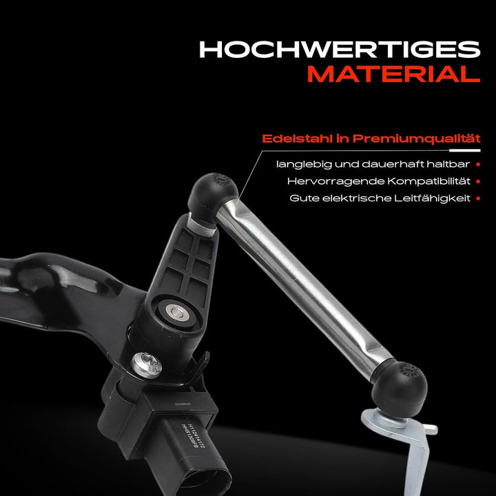 Frankberg Niveausensor Höhensensor mit Gestänge Hinten Links Kompatibel mit A4 8K2 B8 Allroad 8KH B8