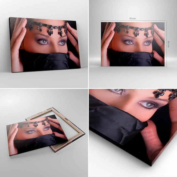 Bilder auf Leinwand Orient weiblich modell dekoration Leinwandbild 70x50cm Wandbilder Dekoration Woh
