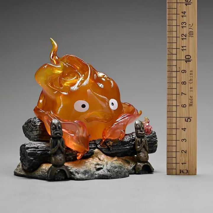 Cartoon-Kalzifer-Objekte, Lampe, Cartoon-Anime, 12 cm, Kerze, Desktop-Actionfiguren, Modell, Statue,