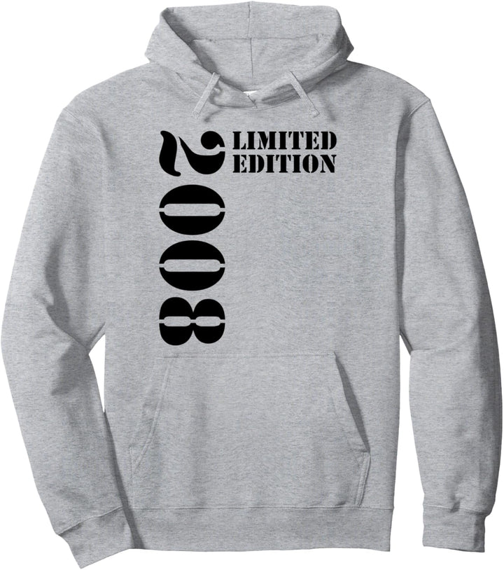 15. Geburtstag Mädchen Jungen Jahr Deko Limited Edition 2008 Pullover Hoodie
