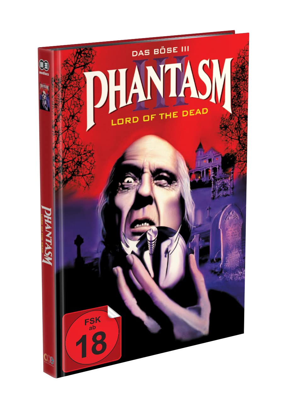 DAS BÖSE 3 – Lord of the Dead – PHANTASM 3 - 3-Disc Mediabook Cover A (Blu-ray + DVD + Bonus-DVD) Li