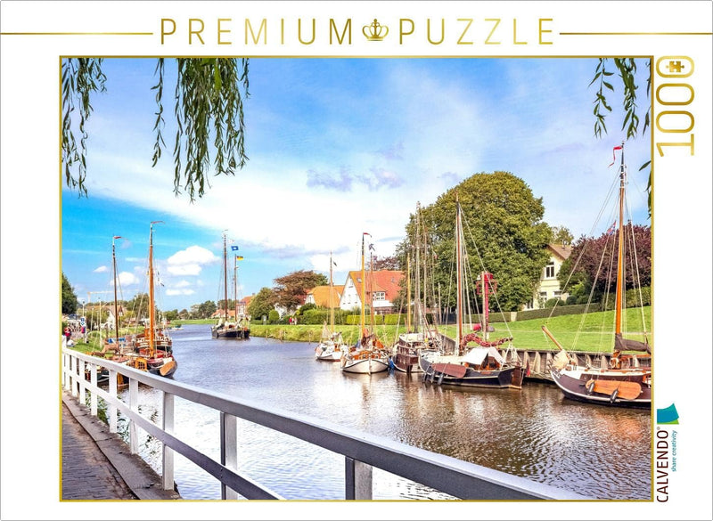 CALVENDO Puzzle Carolinensiel Hafen 1000 Teile Lege-Grösse 64 x 48 cm Foto-Puzzle Bild von Andrea Dr