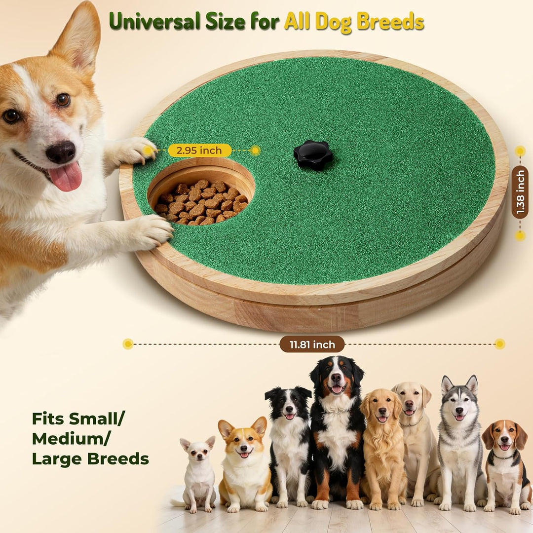Hundekrallen-Kratzbrett mit Leckerli-Box, Kratzmatte für Hundekrallen, verstellbares interaktives Kr