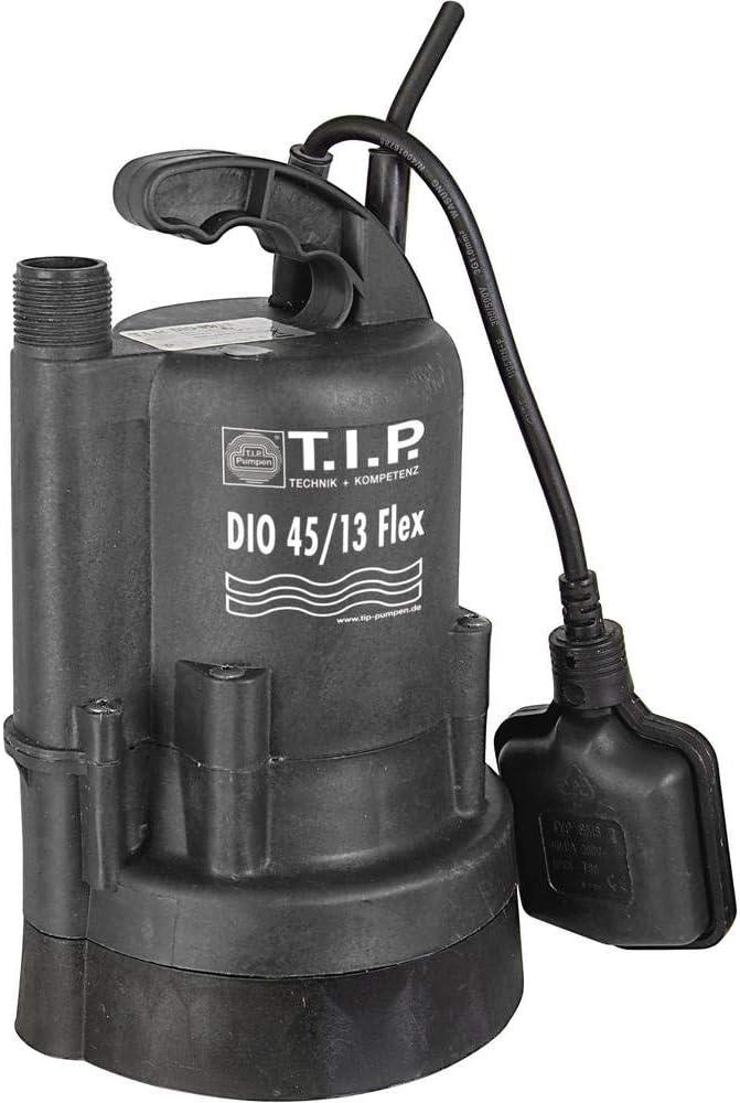 T.I.P. Tauchpumpe - Regenfasspumpe (2.700 l/h Fördermenge, mit Durchflussmengenregler, 13 m Förderhö
