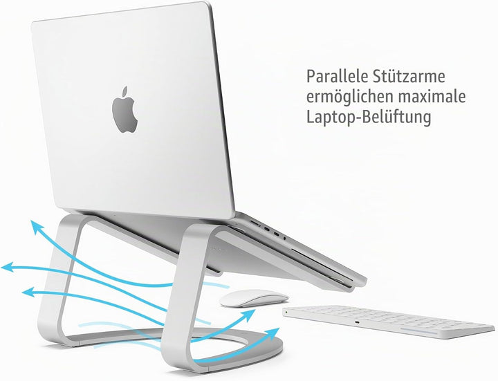 Twelve South Curve SE für MacBooks und Laptops | Aluminium Ergonomischer Desktop-Kühlständer für Zuh