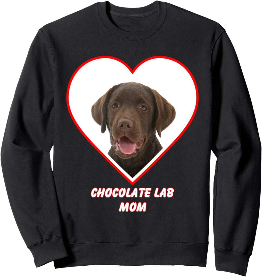 Chocolate Lab Dog Mom Sweatshirt