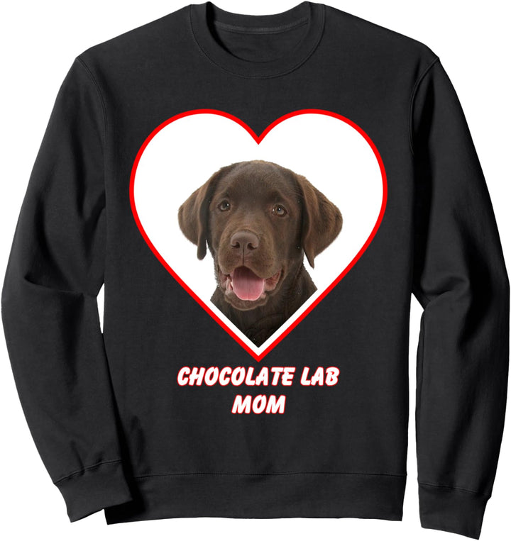 Chocolate Lab Dog Mom Sweatshirt