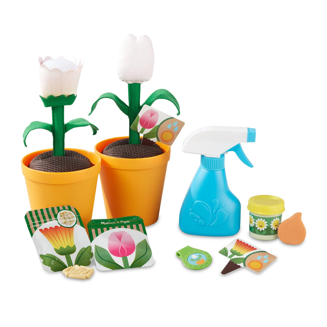 Melissa und Doug | Let's Explore | Blumen und Gartenspielset mit Blumen, die ihre Farbe ändern (16 T