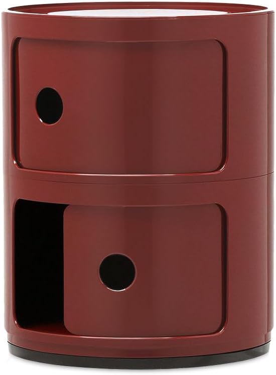 Kartell Componibili, Container 2-fächer, Bordeaux 2-fächer Bordeaux, 2-fächer Bordeaux