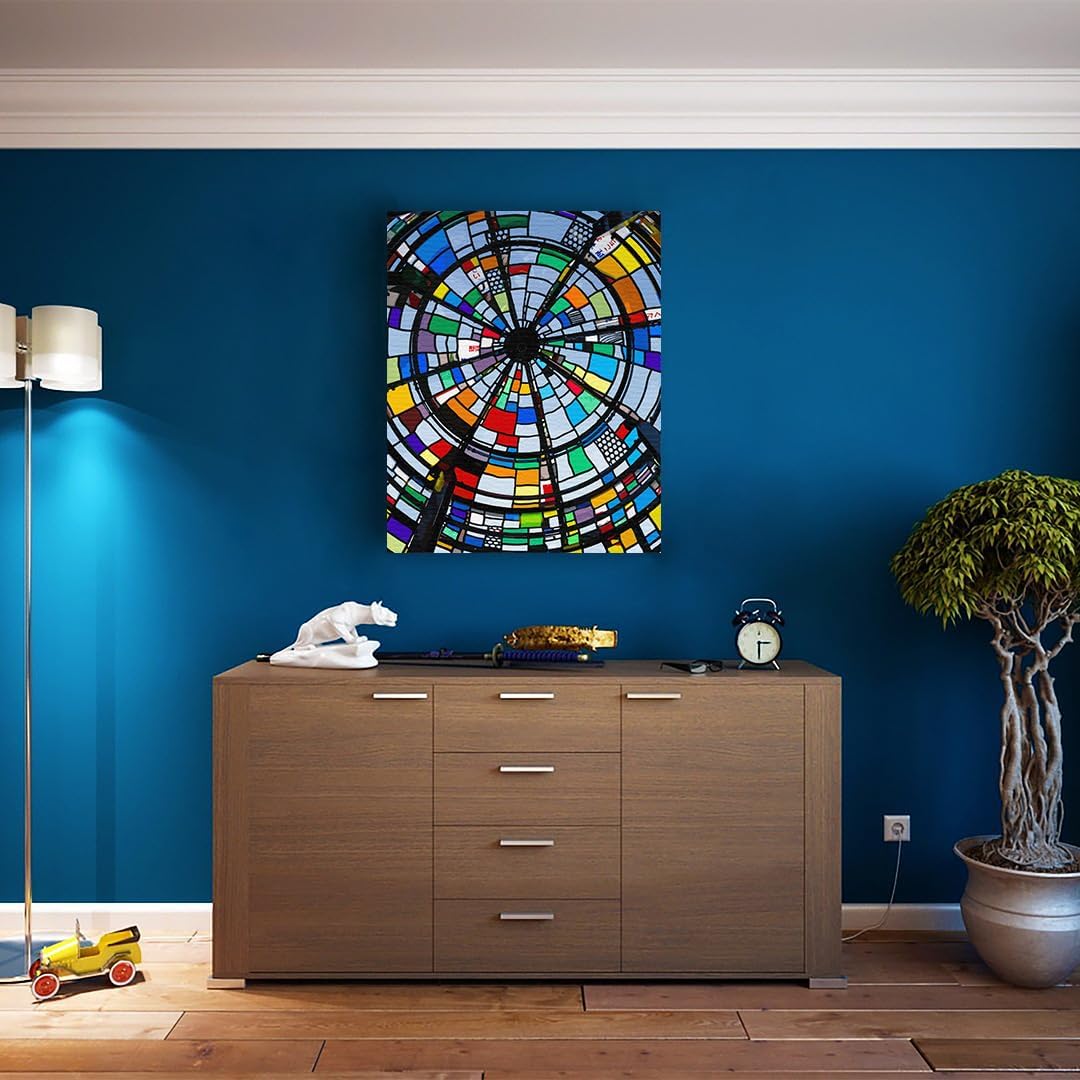 Artnapi Malen nach Zahlen Erwachsene mit Rahmen | DIY Handgemalt | Regenbogen-Kaleidoskop der Träume