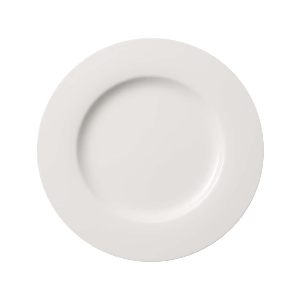 Villeroy & Boch – Twist White Speiseteller 27 Cm Weiss, Spülmaschinenfest, Mikrowellensicher, Teller