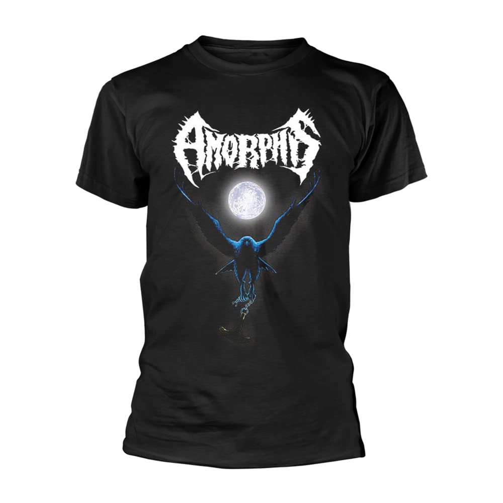 Amorphis T Shirt Schwarz Winter Day Band Logo Nue offiziell Herren Schwarz