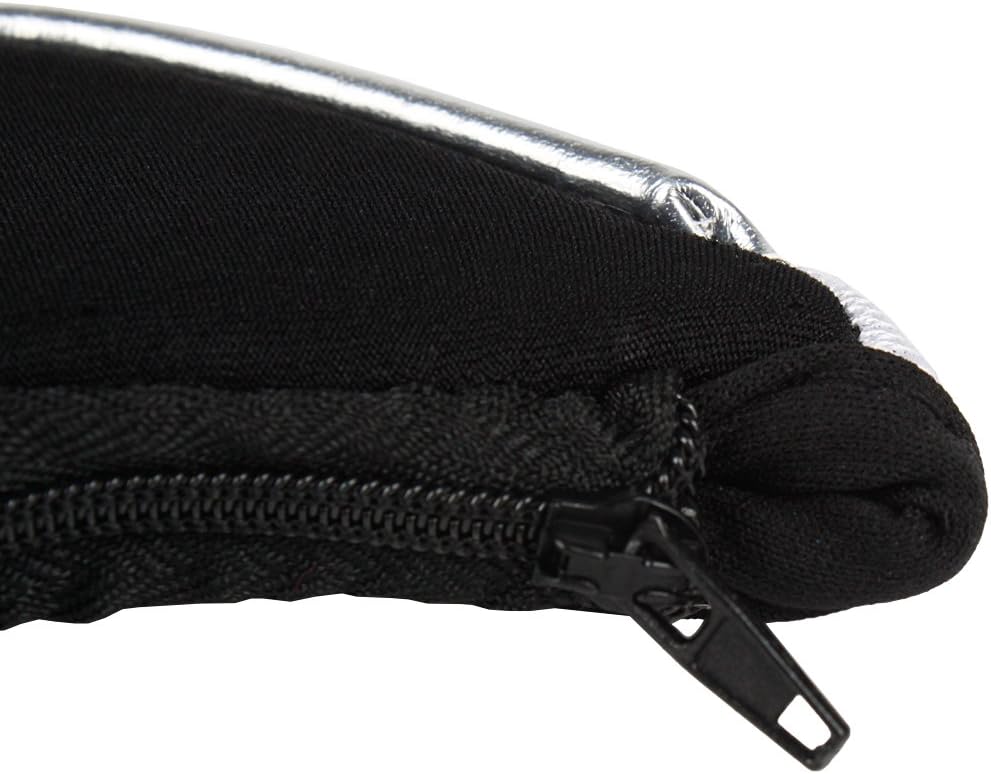 Andux Golfschlägerhauben mit Reissverschluss, 10 Stück Schwarz/Weiss, Einheitsgrösse Schwarz/Weiss