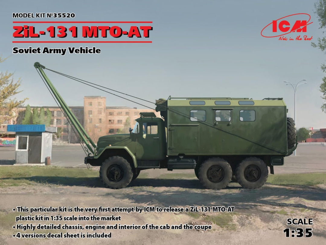 ICM 35520 Modellbausatz ZiL-131 MTO-at, Schwarz