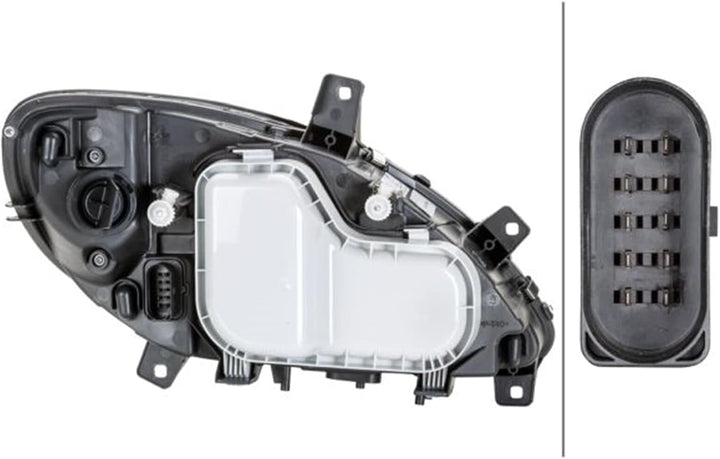 HELLA 1LG 246 041-031 Halogen-Hauptscheinwerfer - links - für u.a. Mercedes-Benz Vito / Mixto Box (W