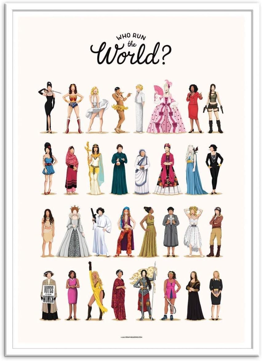 Wall Editions Art-Poster - Run The World - Nour Tohme