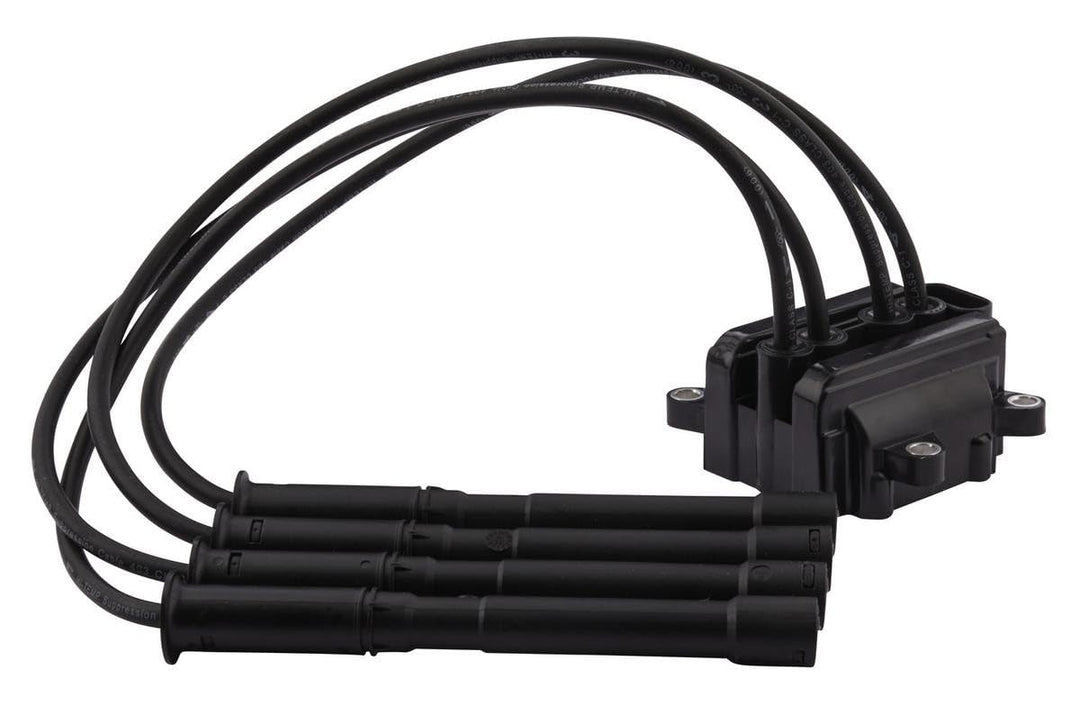 HELLA 5DA 358 000-581 Zündspule - 12V - 4-polig - Blockzündspule/inkl. Zündspulenleitung - geschraub