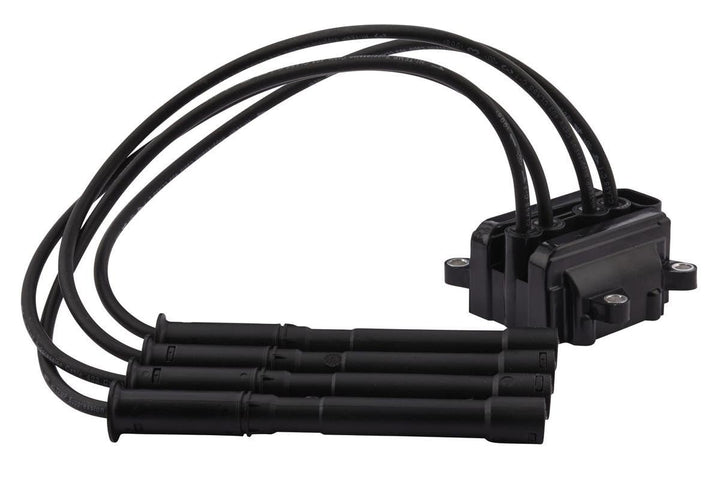 HELLA 5DA 358 000-581 Zündspule - 12V - 4-polig - Blockzündspule/inkl. Zündspulenleitung - geschraub