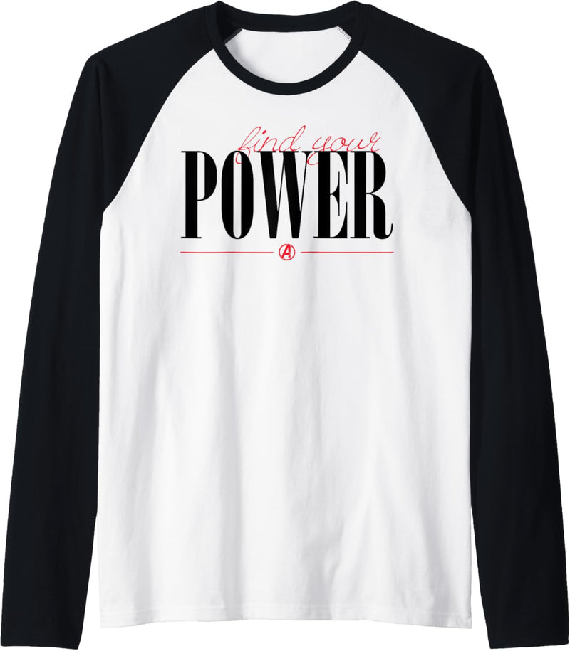 Marvel Find Your Power Script Raglan