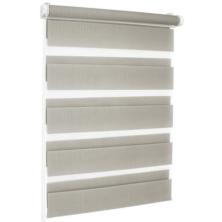 ROLLMAXXX Duo-rollo Doppelrollo Klemmfix ohne Bohren (90 x 220 cm, Grau) 90 x 220 cm Grau, 90 x 220