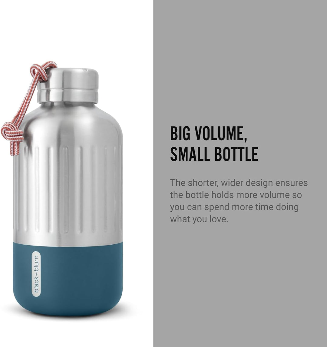 black+blum Explorer Isolierflasche, klein, ozean, 650 ml 650 ML Ozean, 650 ML Ozean