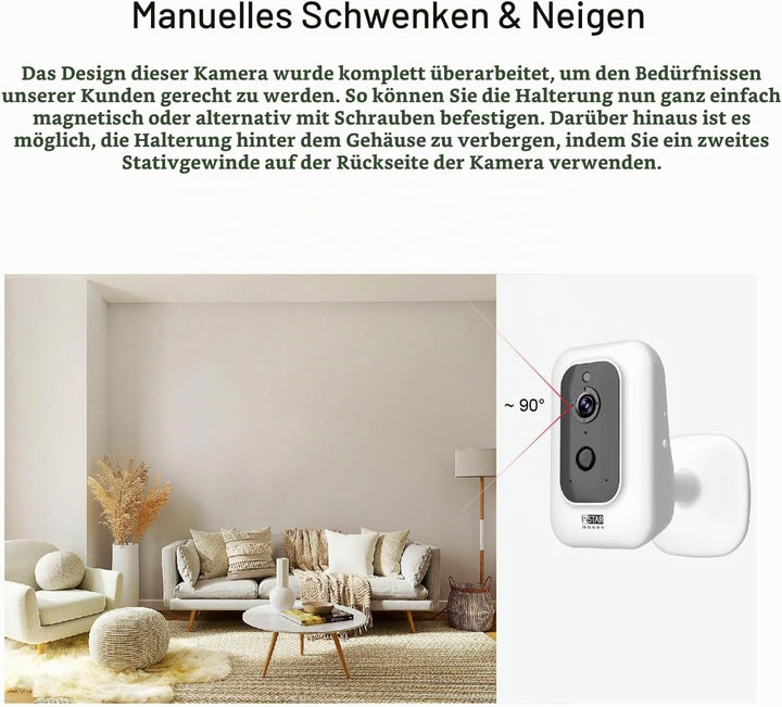 INSTAR IN-8401 2K+ Weiss - LAN/WLAN Überwachungskamera mit KI (AI) - IP Kamera - WPA3-2,4 und 5Ghz W
