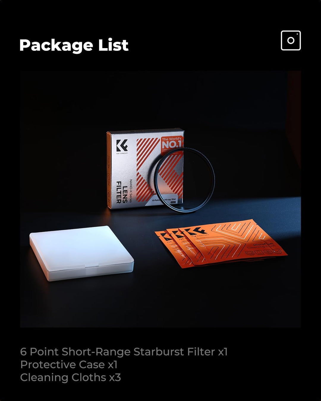 K&amp;F CONCEPT 67mm Kurzstrahl-Sternfilter mit 6 Punkten | Special Kamera-Effektfilter Filter,Optisches