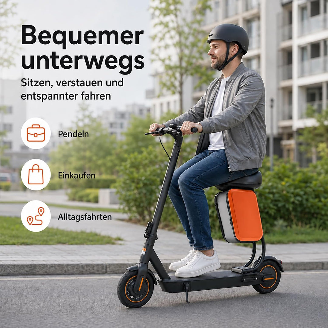 E Scooter Sitz für Segway Ninebot G30D, G30D II &amp; MAX G30 | nicht für MAX G3 – Elektroroller Sitz mi