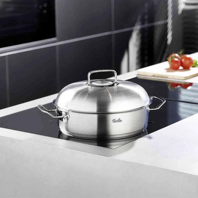 Fissler Original-Profi Collection / Edelstahl-Bräter (4,8 L - Ø 28 cm) Schmortopf rund, Bratentopf m