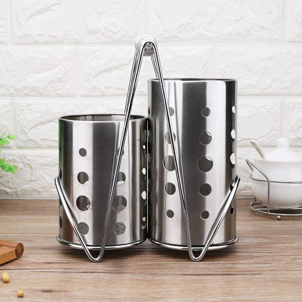 BESTONZON Besteckhalter Besteckkorb Edelstahl Küchenutensilienhalter Essstäbchen Besteck Organizer S