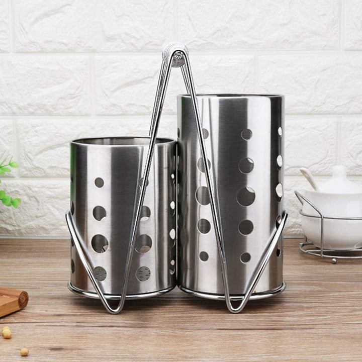BESTONZON Besteckhalter Besteckkorb Edelstahl Küchenutensilienhalter Essstäbchen Besteck Organizer S