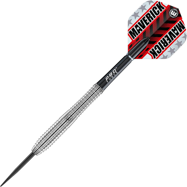WINMAU Maverick 21 Gramm Profi Stahlspitze Wolfram Dartpfeile mit Flüge und Stiele (Wellen)