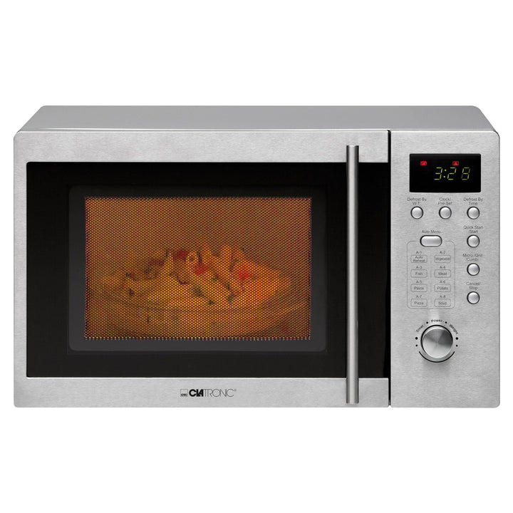 Clatronic® Mikrowelle mit Grill | 1000 Watt | platzsparende Mikrowelle Unterbau | 20L Garraum | Mikr