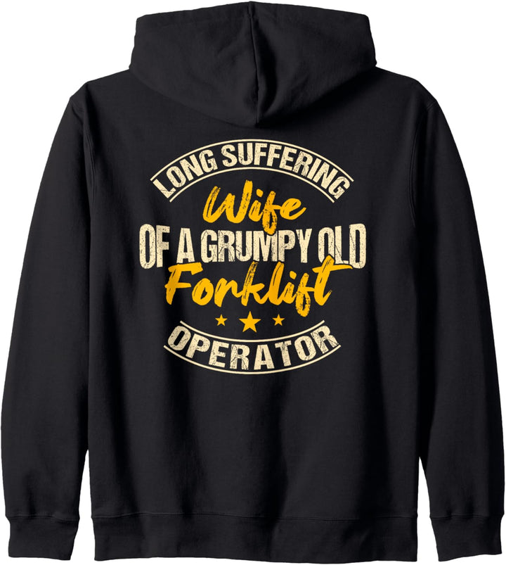 Forklift Operator Wife Design On Back Of Clothing Kapuzenjacke