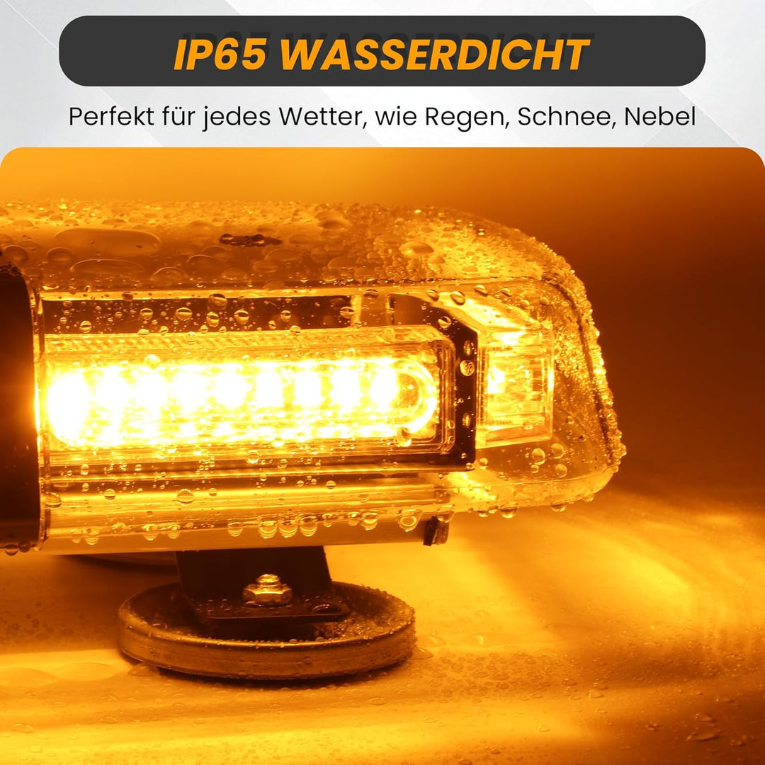 ROUTEKING 54 LED Warnleuchte - 12/24V Rundumkennleuchte Warnlicht Warnblinkleuchte Blitzlicht Auto L