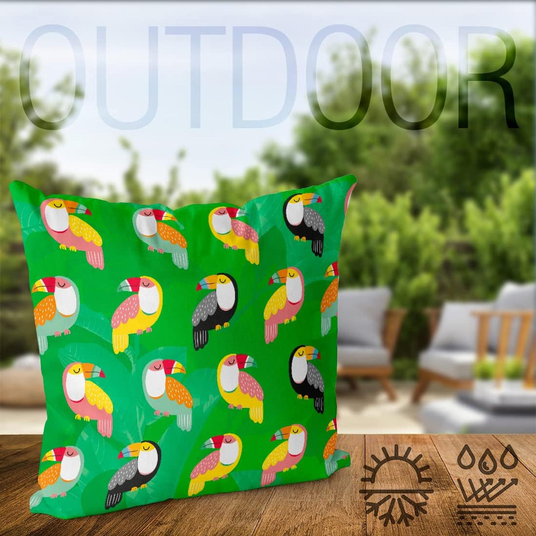 VOID Tukan Vögel Safari Kissenbezug Kissenhülle Sofakissen Kissen Deko Outdoor-Kissen Dekokissen, Ki